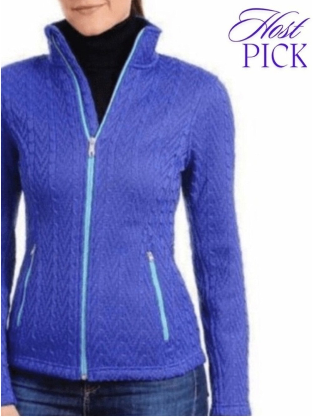 Spyder Women’s Major Cable Stryke Jacket, Royal Blue, Size S (4/6)